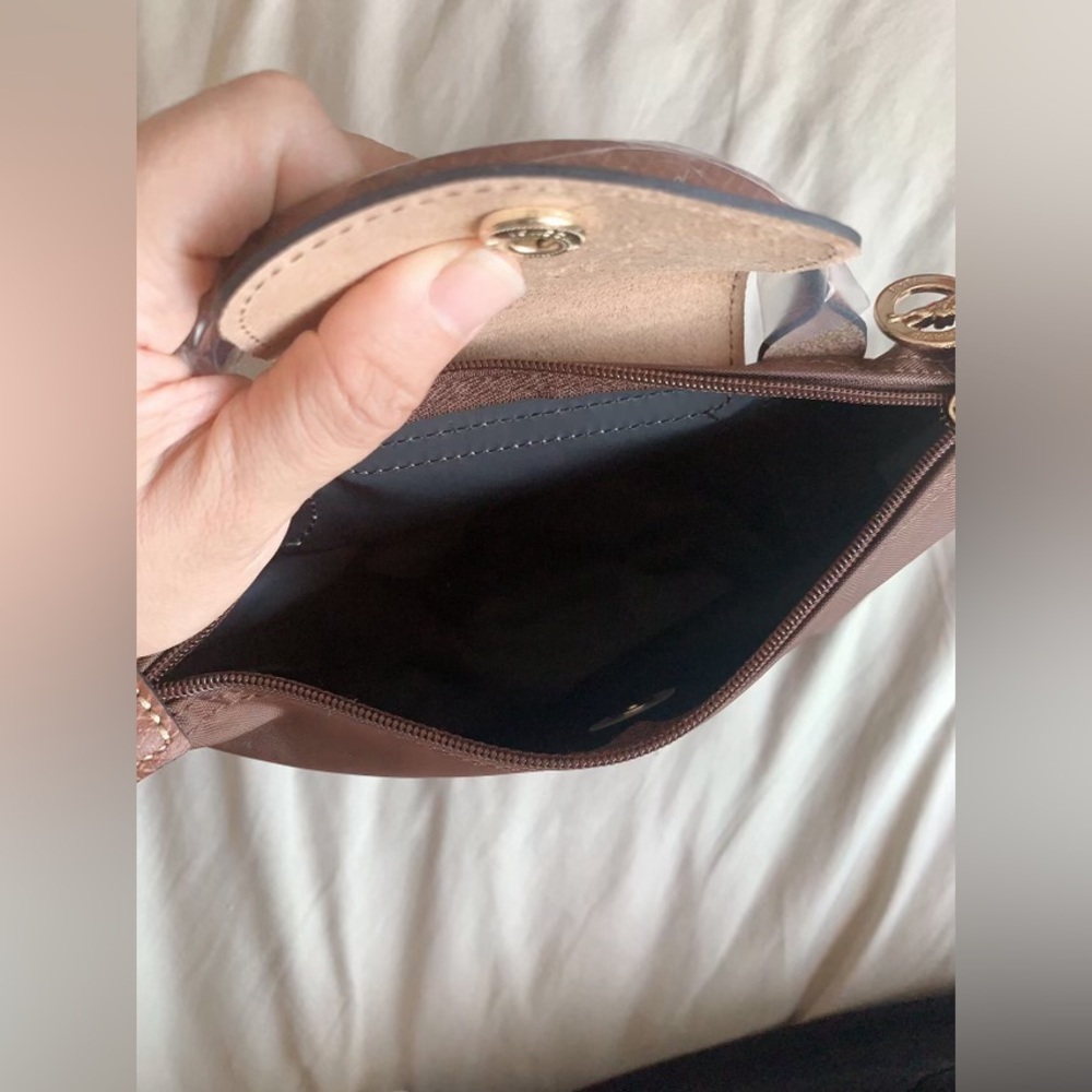 Longchamp‎ Le Pliage mini make-up bag coffee brown color - Picture 7 of 10